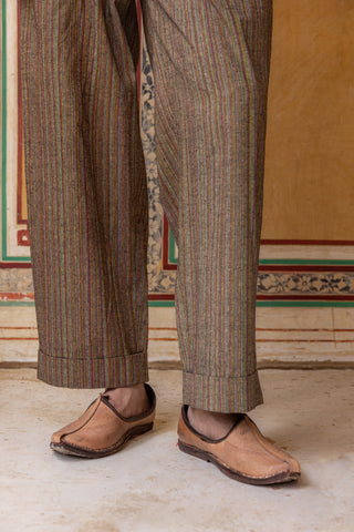 Khadi Pleated Pants