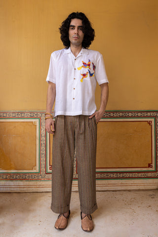 Khadi Pleated Pants