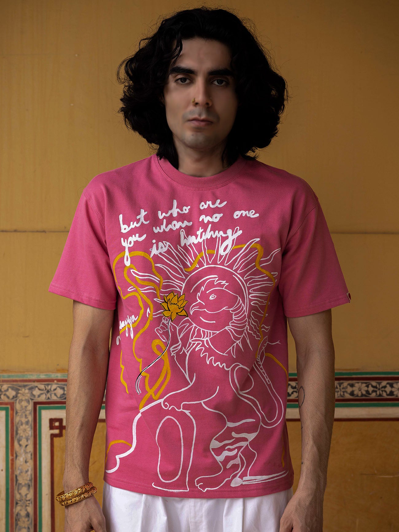 Navgunjara Tee - Pink