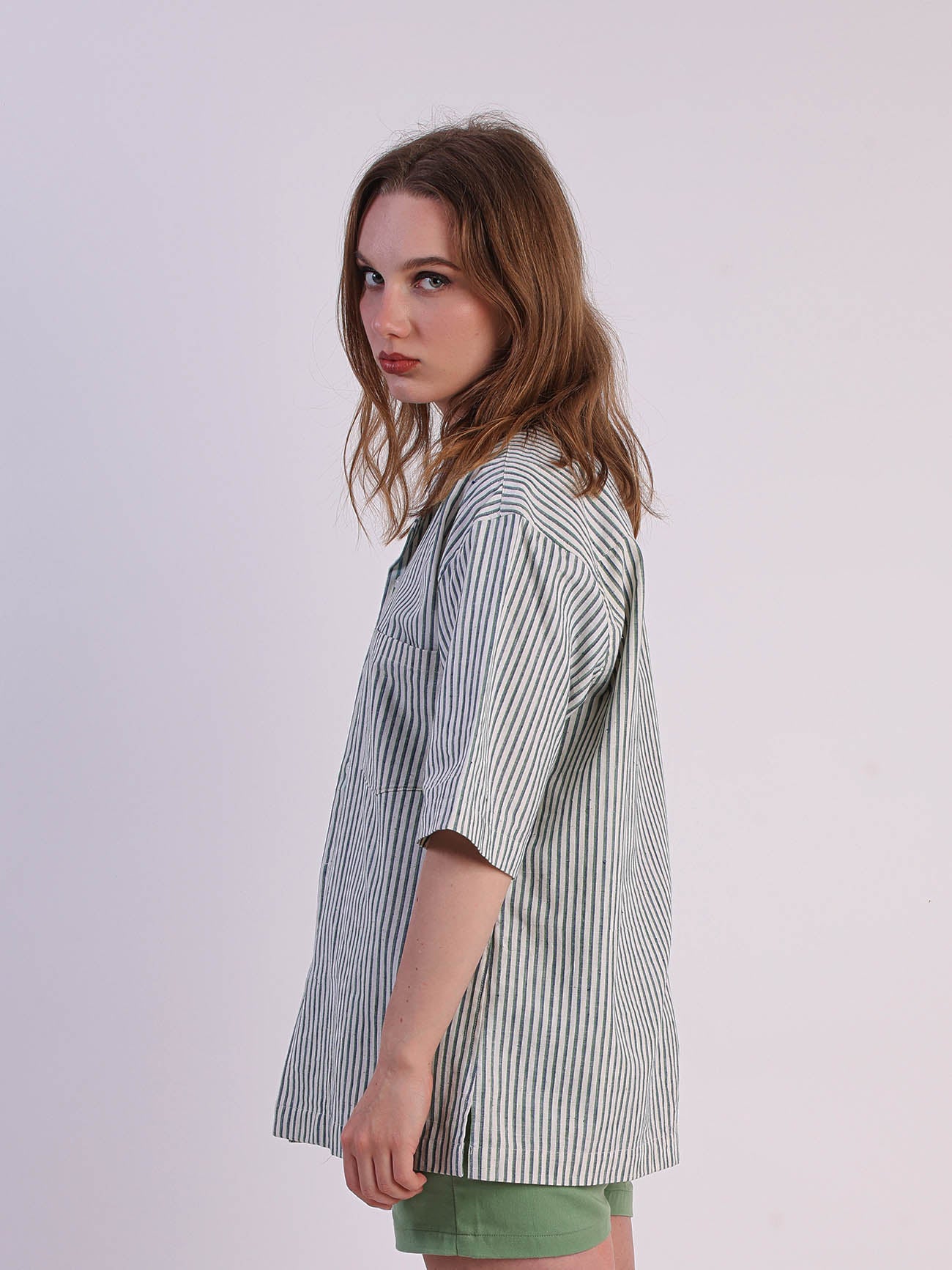 Dausa Stripes Shirt - Green