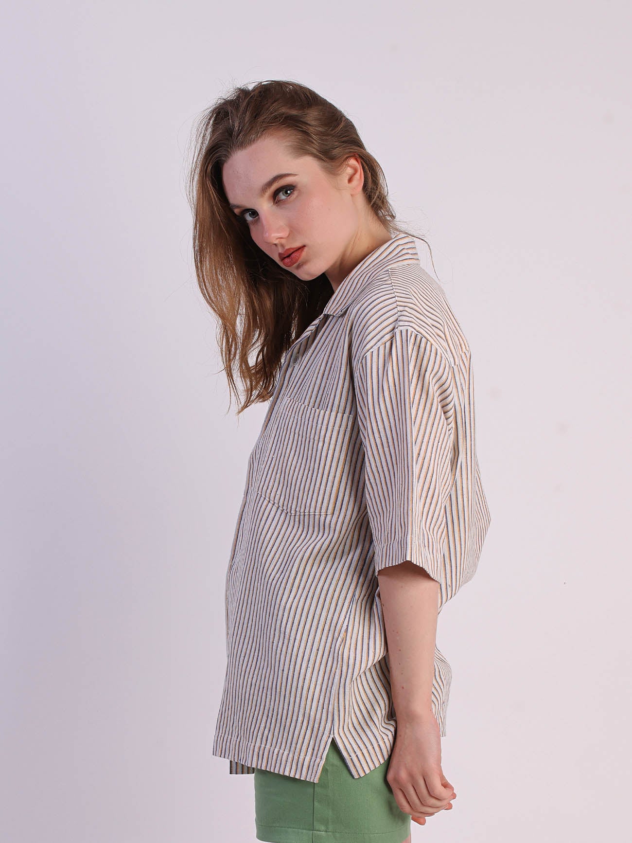 Dausa Stripes Shirt - Pink