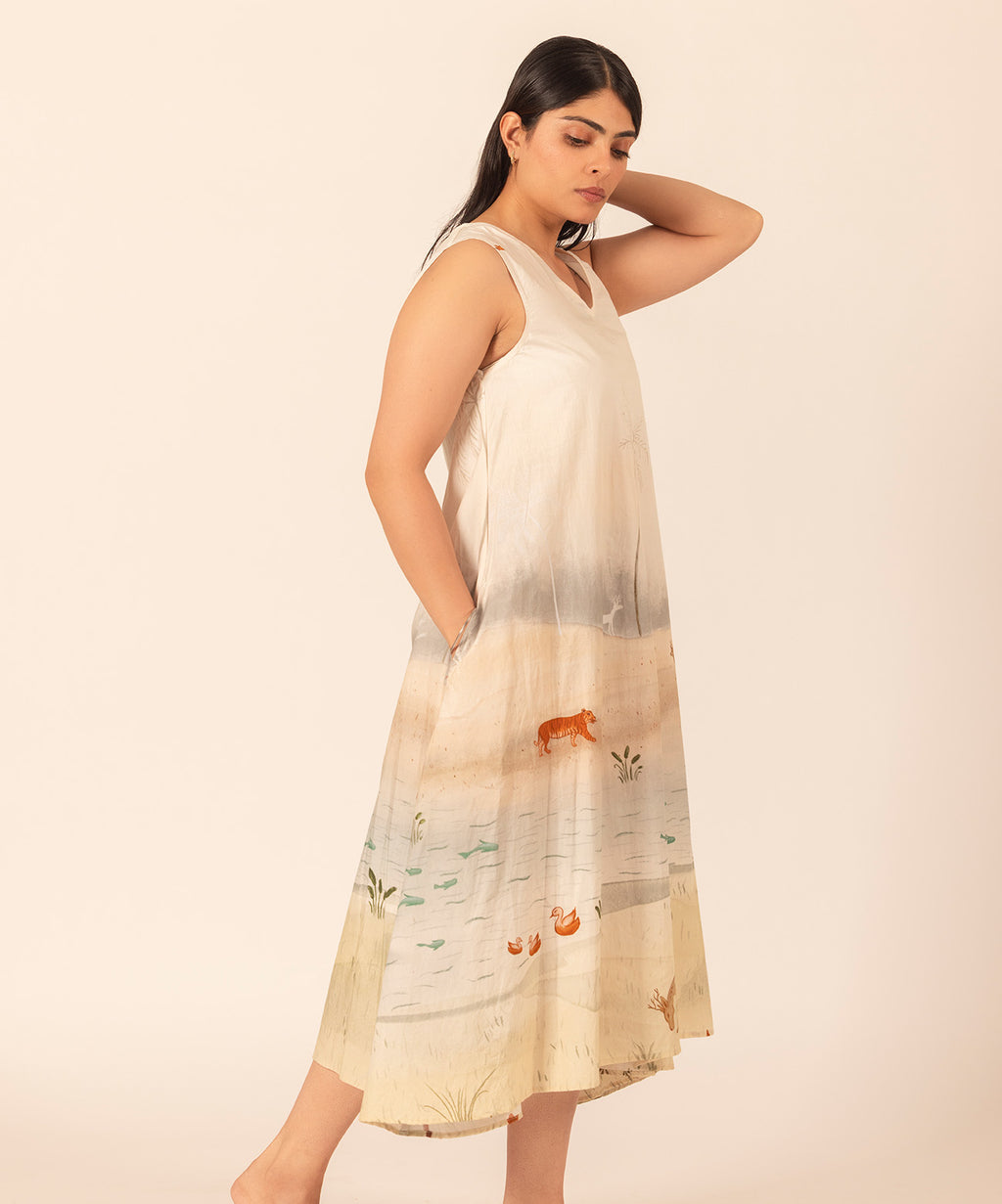 Elsa Safari A-Line Dress