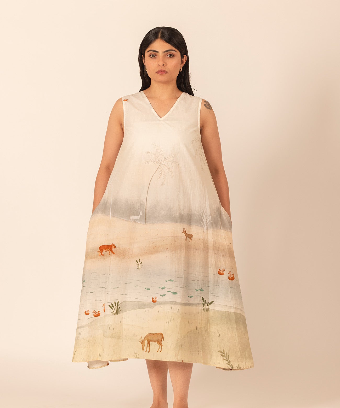 Elsa Safari A-Line Dress