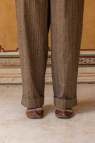 Khadi Pleated Pants