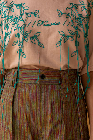 Khadi Pleated Pants