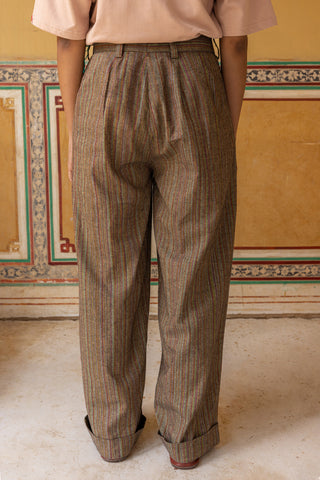 Khadi Pleated Pants