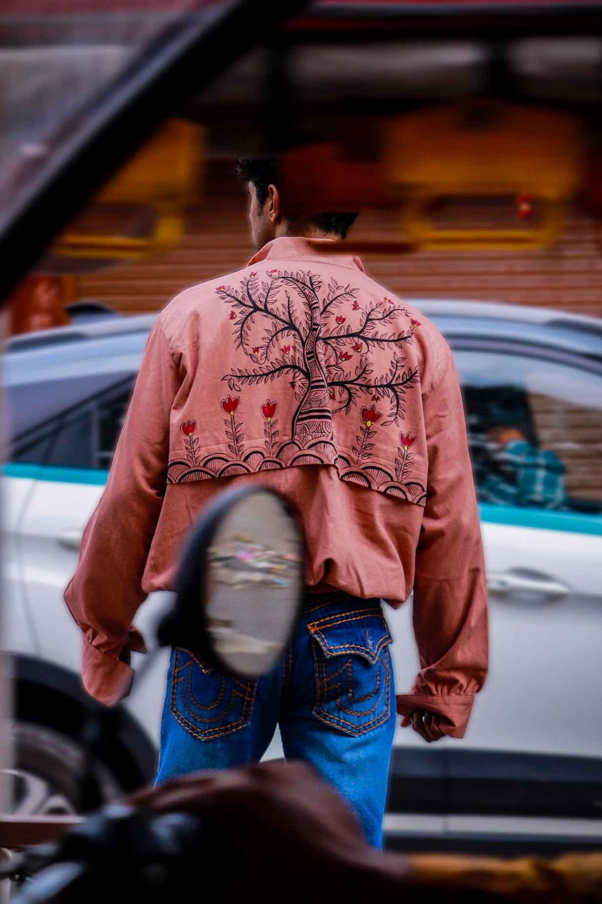 Madhubani bomber jacket